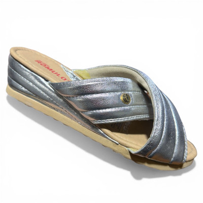 Romulo Sandalia Plata Mujer Talla 36 Ref 7140